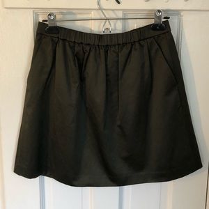 Madewell Satin Miniskirt (Size Small)